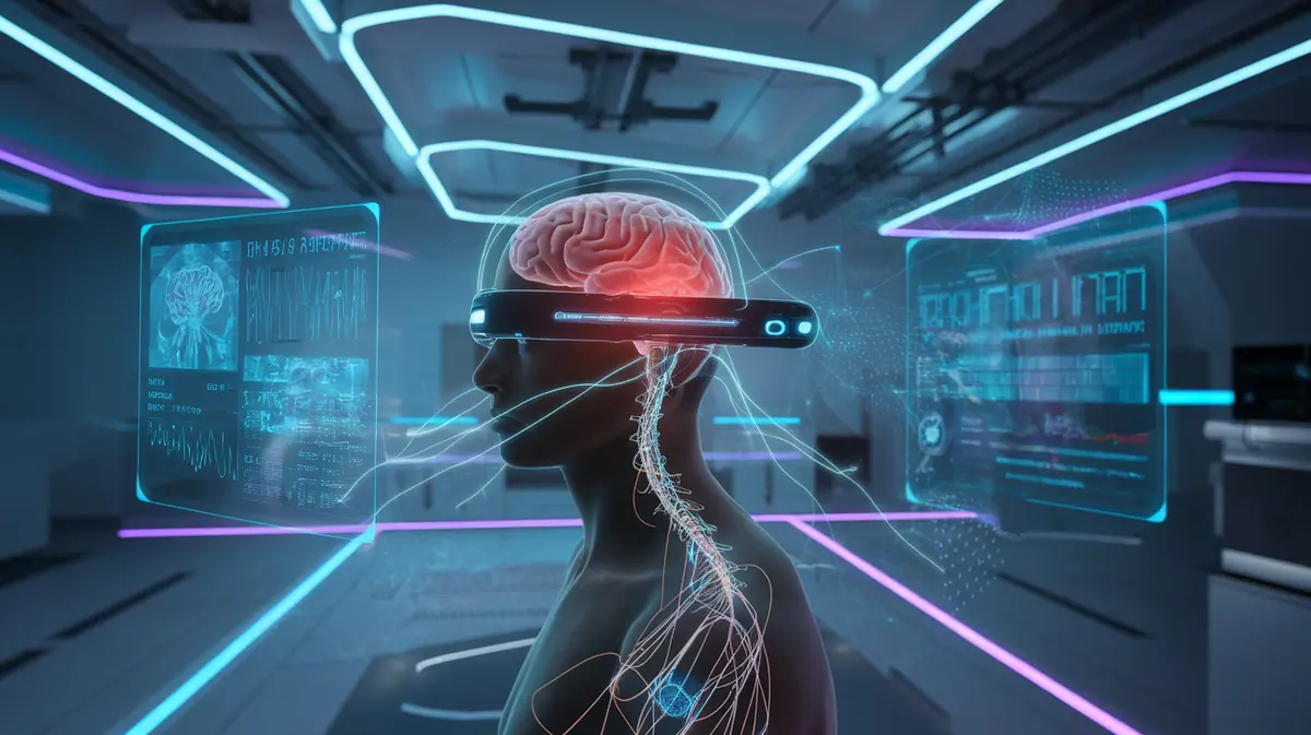 Brain-Computer Interface Neural Technology with BCI Headset and Holographic Neural Pathways