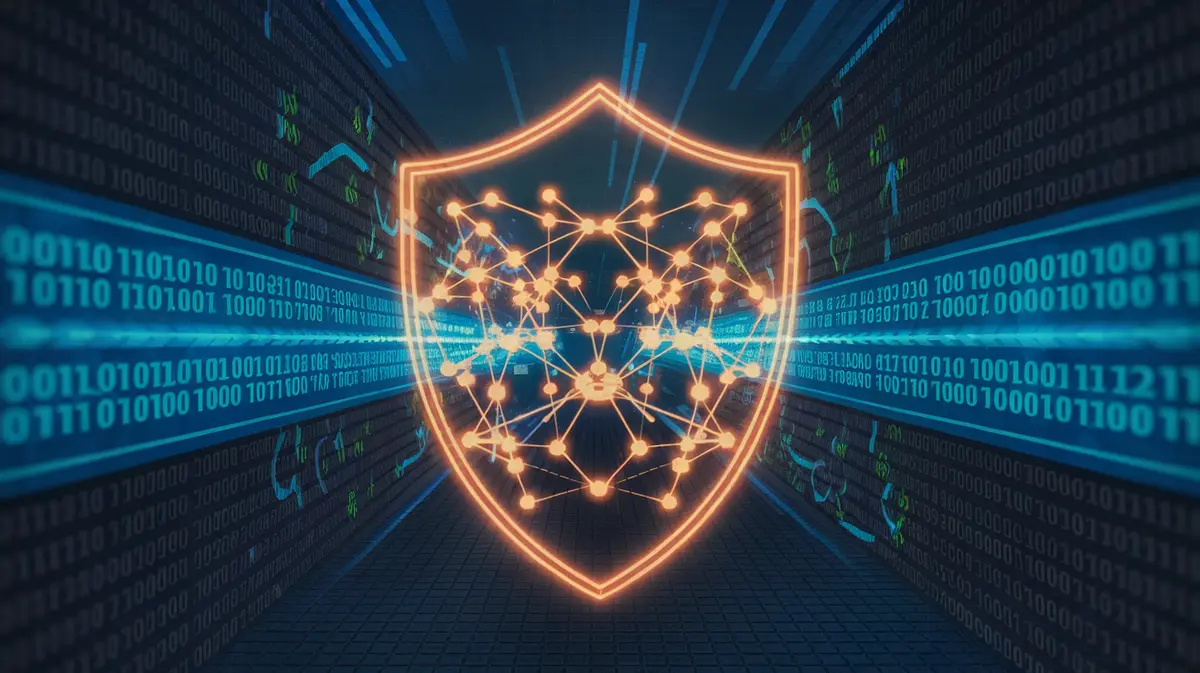 Post-Quantum Cryptography Visualization with Quantum-Safe Digital Shield and Lattice Encryption Patterns
