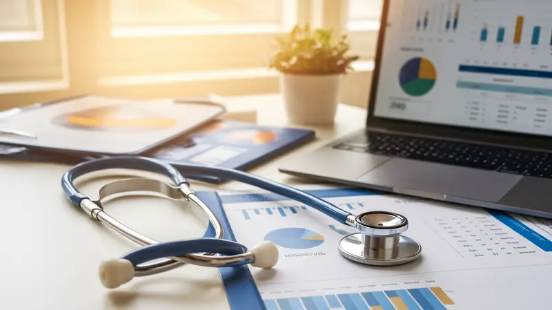 Medical practice financial management - physician reviewing financial reports