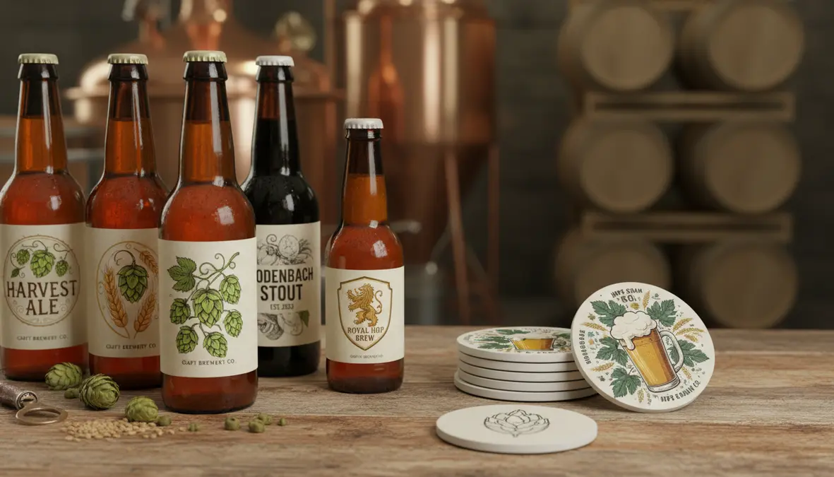 Craft Brewery Labels & Coasters