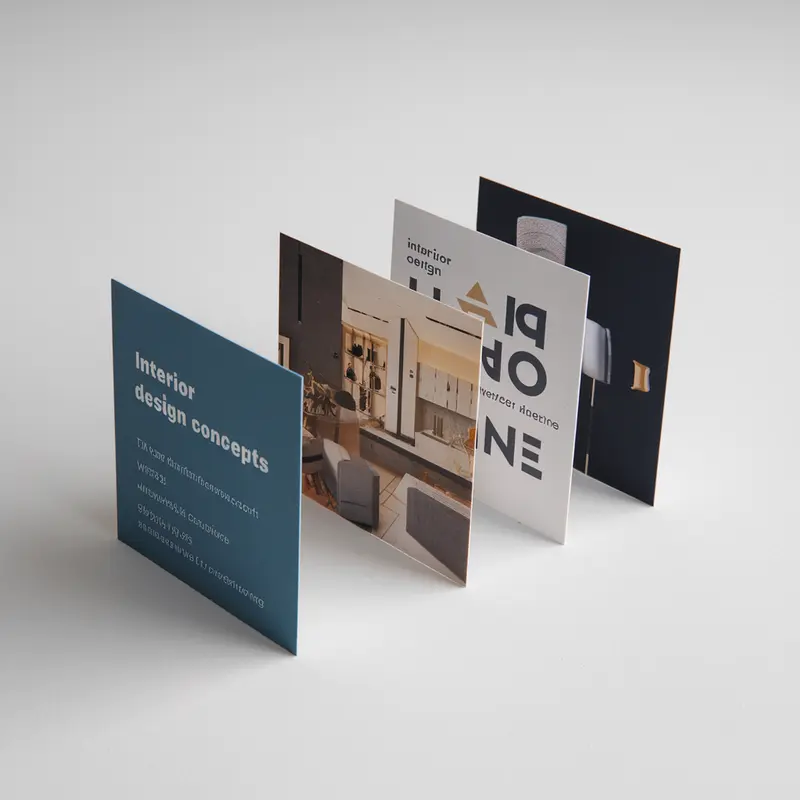 Folded Business Cards